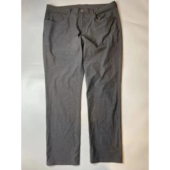 Callaway Lightweight Golf Pants Men's Gray Striped Stretch Size 38 x 32 - Picture 2 of 9